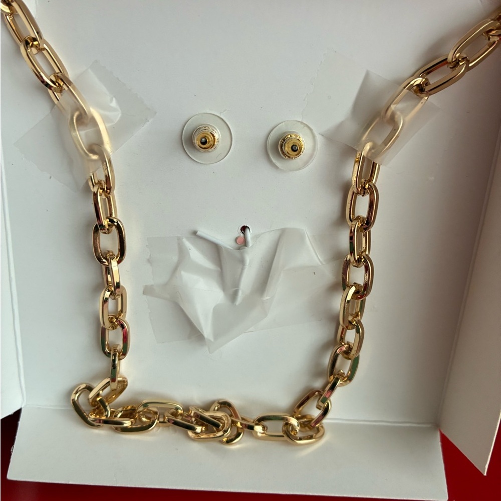 Juicy Couture Gold Heart Necklace with Bow Accents - Picture 2 of 11